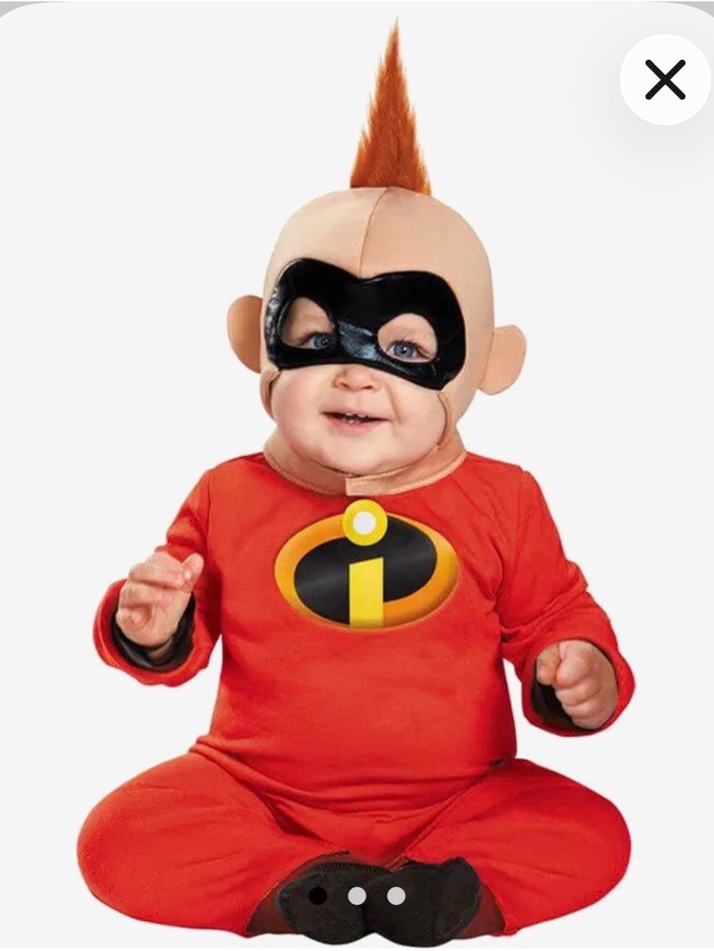 Incredibles 2 Jack-Jack Deluxe Baby Costume 12-18M Disguise Disney Pixar